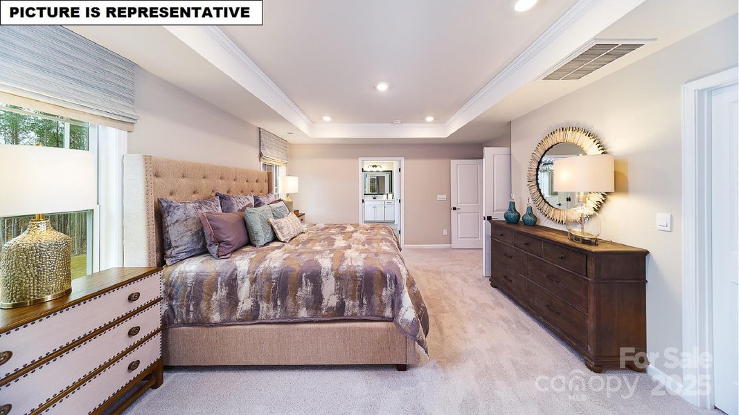 Furnished interior view inside a new home in Falls Cove, Troutman (Image 23).
