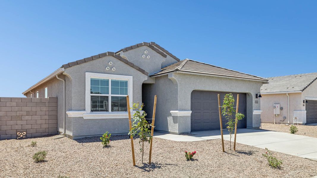 Representative exterior photo of a completed home built from the Raven by D.R. Horton in Magma Ranch Vistas, Florence, AZ (Image 20).