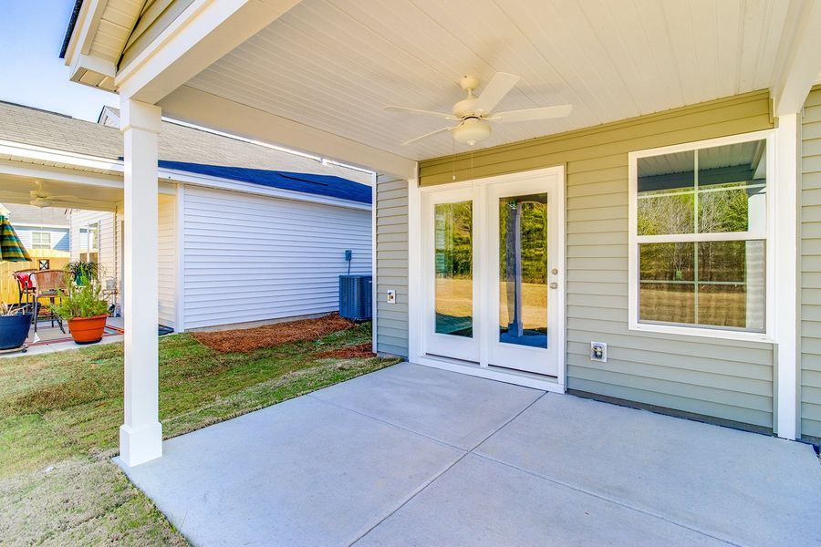 Exterior details and patio area of a home in Bluefield, Lexington (Image 3).