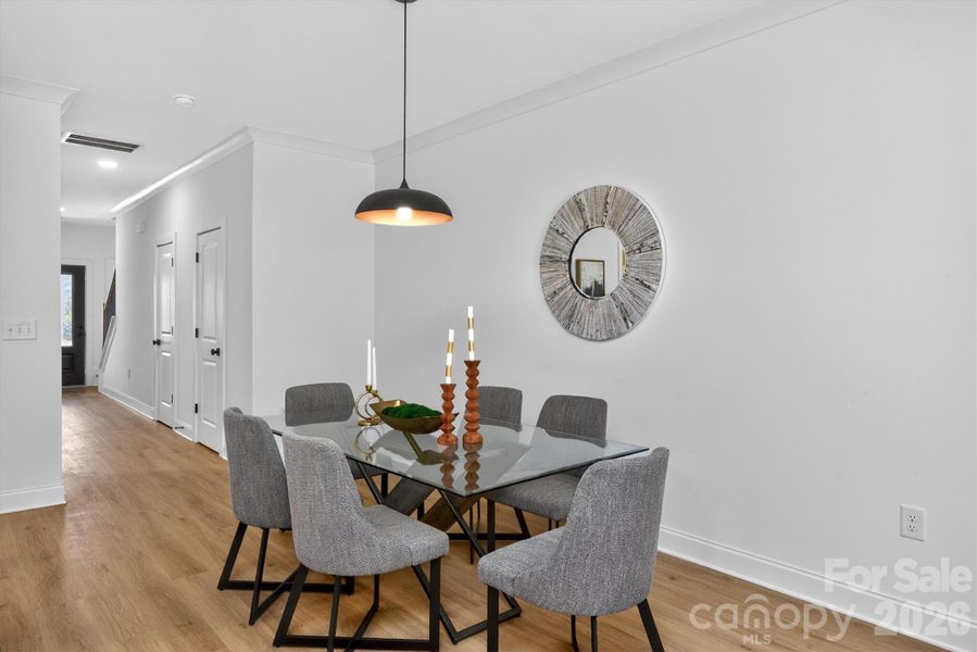 Furnished interior view inside a new home in , Charlotte (Image 18).