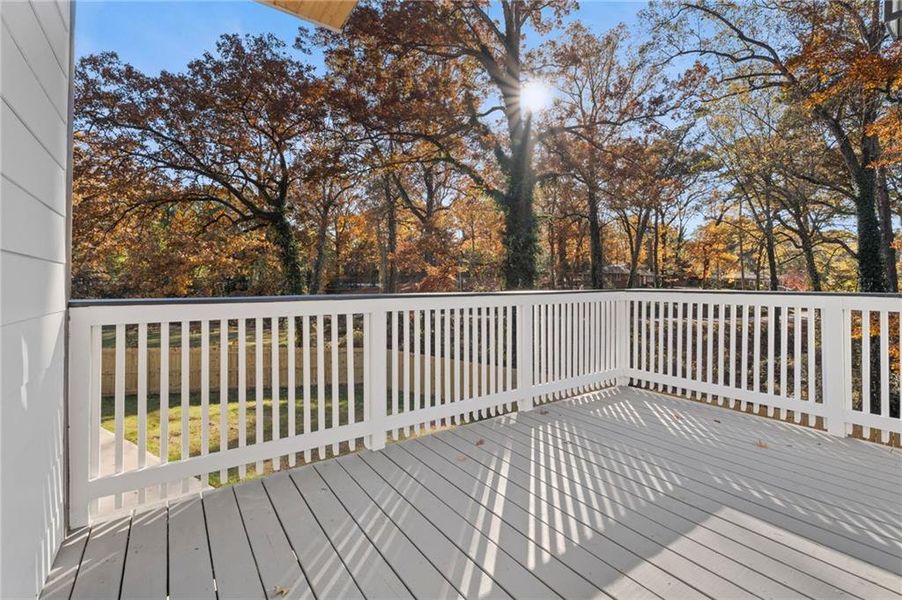 Exterior details and patio area of a home in , Atlanta (Image 28).