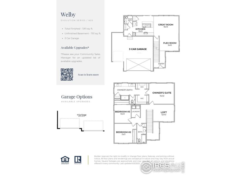 2D floor plan layout of this home in Hudson Hills, Hudson, CO (Image 1).