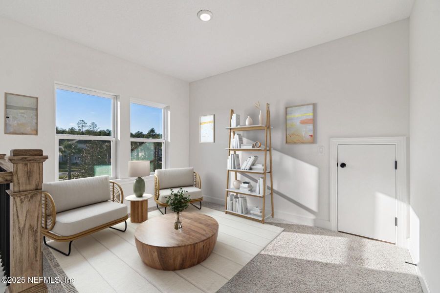 Furnished interior view inside a new home in Crosswinds 40’, Ponte Vedra (Image 12).