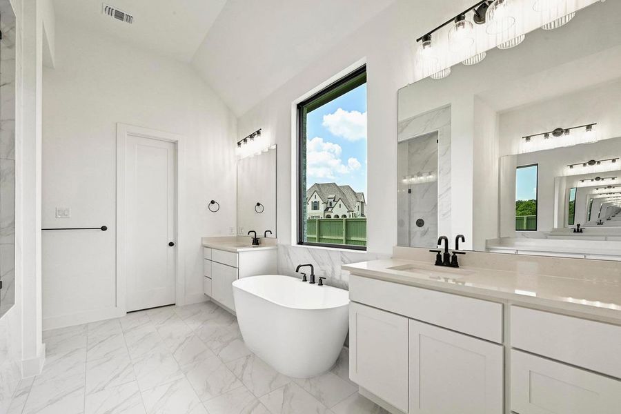 Furnished interior view inside a new home in Santa Rita Ranch: 90ft. lots, Liberty Hill (Image 5). Furnished interior view inside a new home in Santa Rita Ranch: 90ft. lots, Liberty Hill (Image 5).