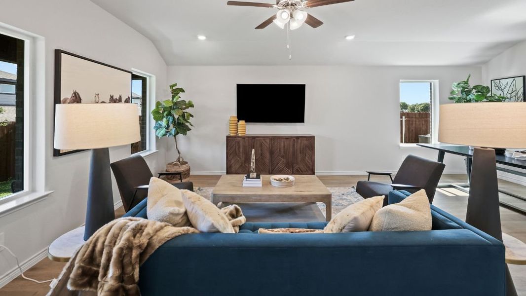 Furnished interior view inside a new home in Prairie Oaks, Oak Point (Image 15).