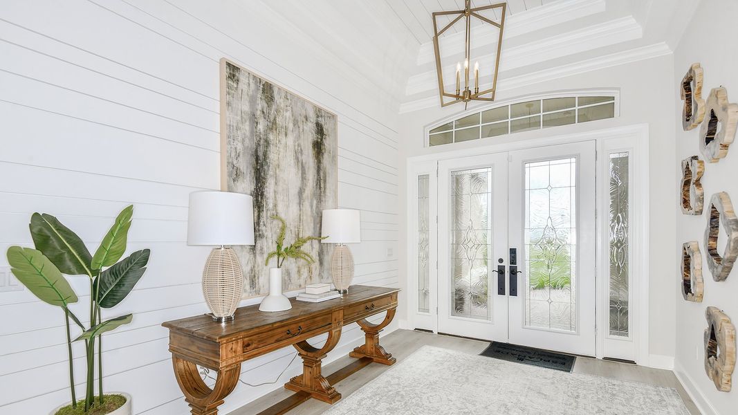 Representative furnished interior of a home built from the Pallazio by Taylor Morrison in Esplanade at Tradition, Port St. Lucie (Image 2).
