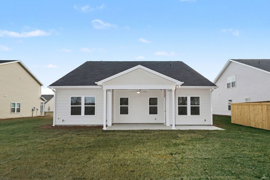 Exterior details and patio area of a home in Garden Grove, Conway (Image 21).