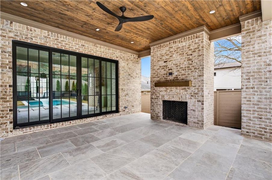 Exterior details and patio area of a home in , Atlanta (Image 3).