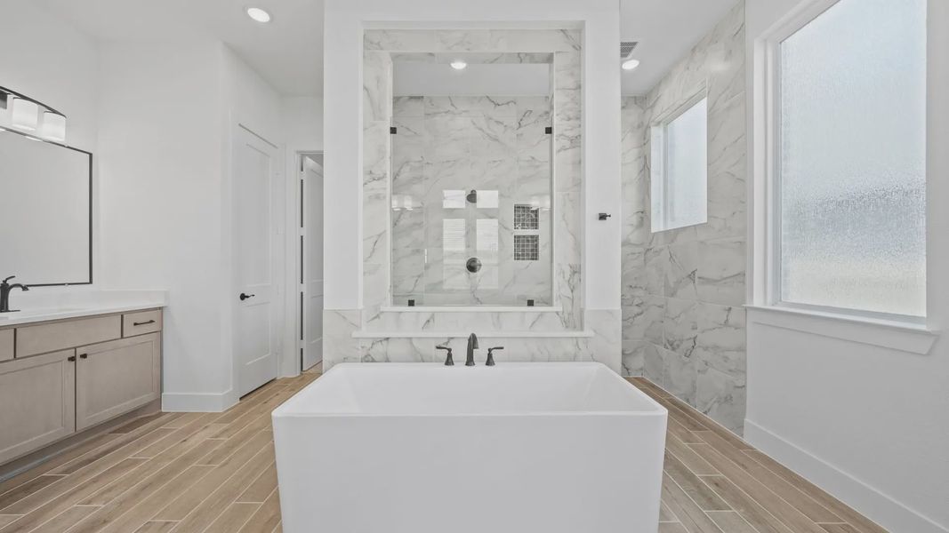 Representative furnished interior of a home built from the Rivers by Chesmar Homes in Sofi Lakes, Katy (Image 10).