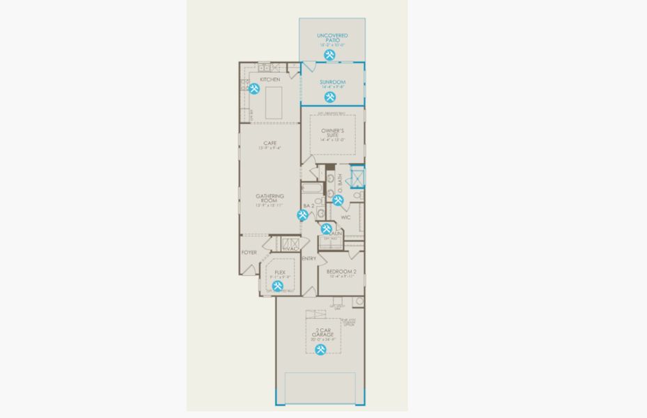 2D floor plan layout of this home in Sun City Hilton Head, Bluffton, SC (Image 2). 2D floor plan layout of this home in Sun City Hilton Head, Bluffton, SC (Image 2).