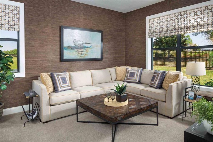 Furnished interior view inside a new home in , Cleveland (Image 5).