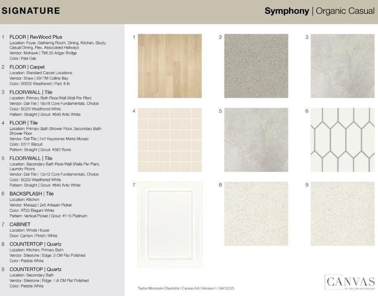 219 Goorawing Lane design selections.  Home is under construction and selections are subject to change.
