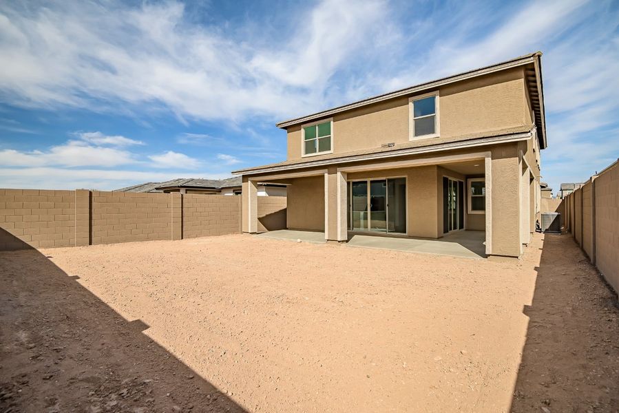 Front exterior of a new home in Icon at Thunderbird, Glendale, AZ, highlighting curb appeal (Image 40).