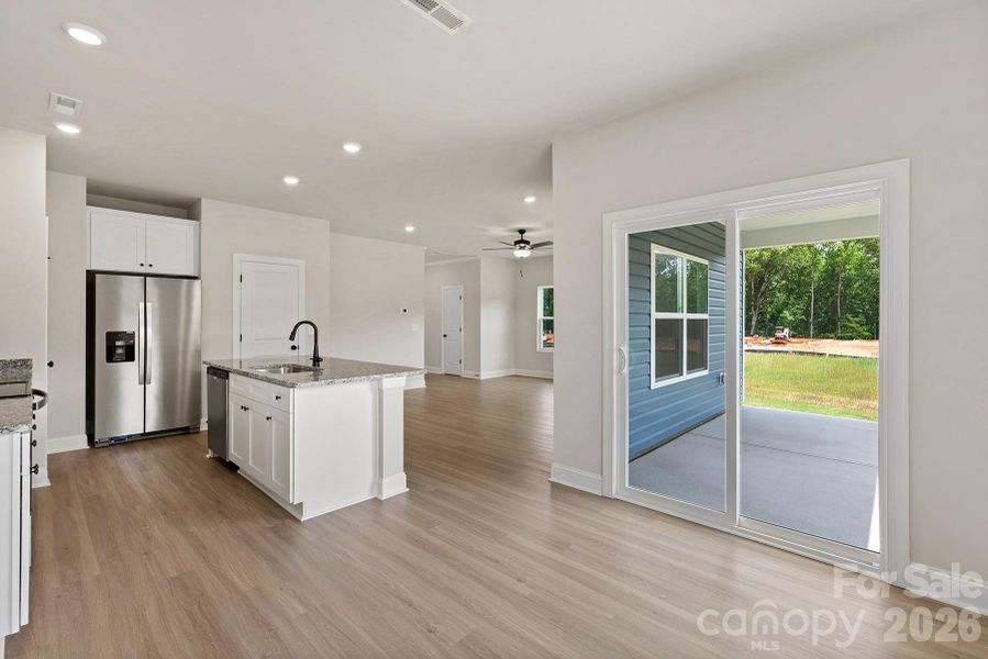 Furnished interior view inside a new home in Ascot Woods, Charlotte (Image 6).