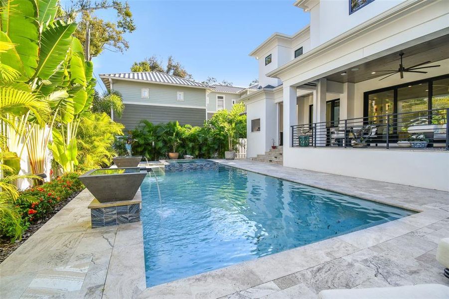 Exterior details and patio area of a home in , Tampa (Image 29).