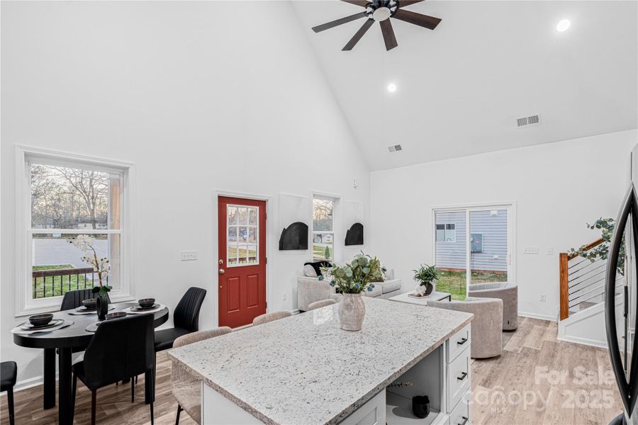 Furnished interior view inside a new home in , Cherryville (Image 6).