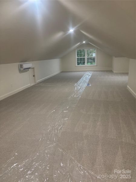 Carpeted bonus room Carpeted bonus room