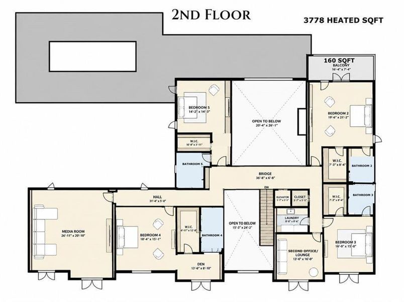 2D floor plan layout of this home in , Alpharetta, GA (Image 6).