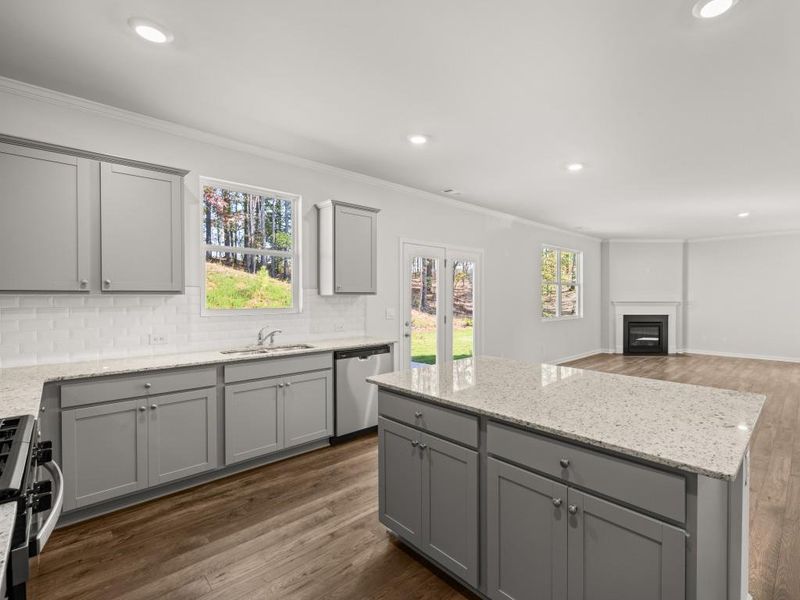 Furnished interior view inside a new home in Parkside at Carter Grove, Cartersville (Image 11).