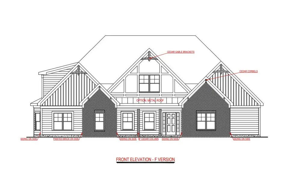 Representative rendering of the exterior for the Greywell F by Jeff Lindsey Communities (Image 1).