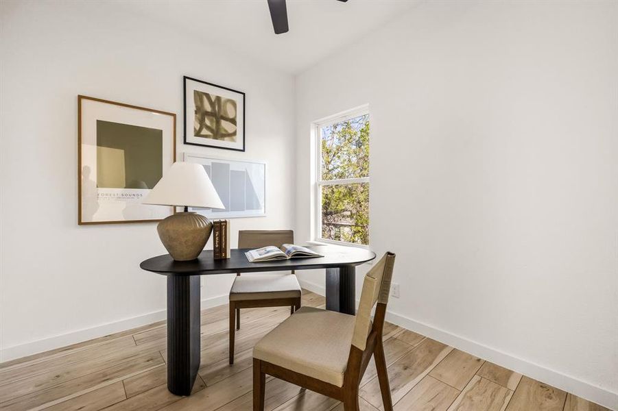 Furnished interior view inside a new home in , Dallas (Image 17). Furnished interior view inside a new home in , Dallas (Image 17).