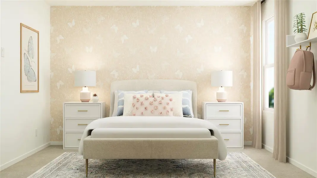 Furnished interior view inside a new home in Cool Water at Sonterra: Cottage Collection, Jarrell (Image 8).