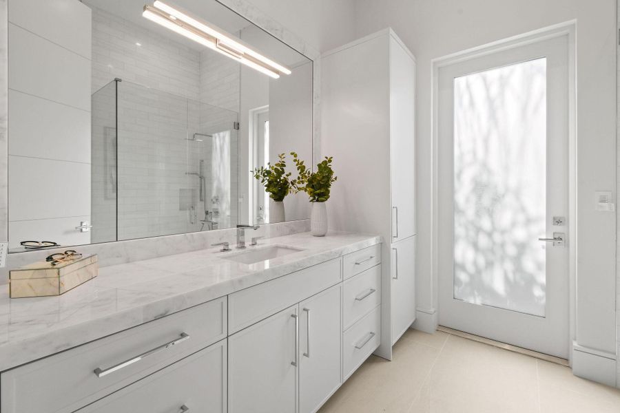 Furnished interior view inside a new home in , North Palm Beach (Image 44).