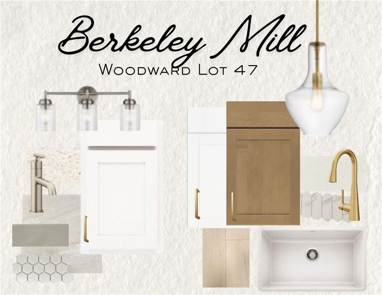 Sample of building materials used in homes in Berkeley Mill, Cumming (Image 13).
