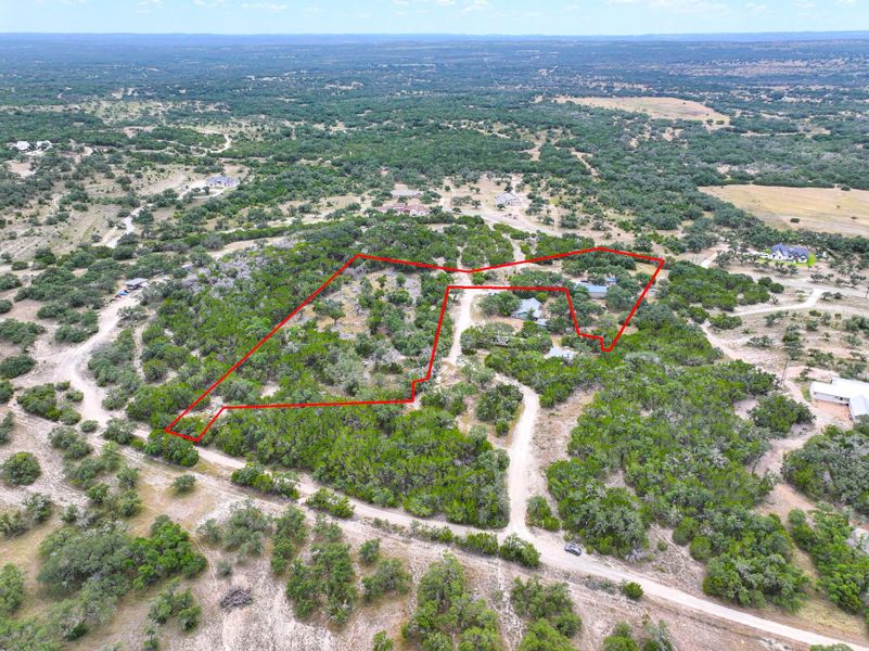 View of rural area featuring property parcel outlined