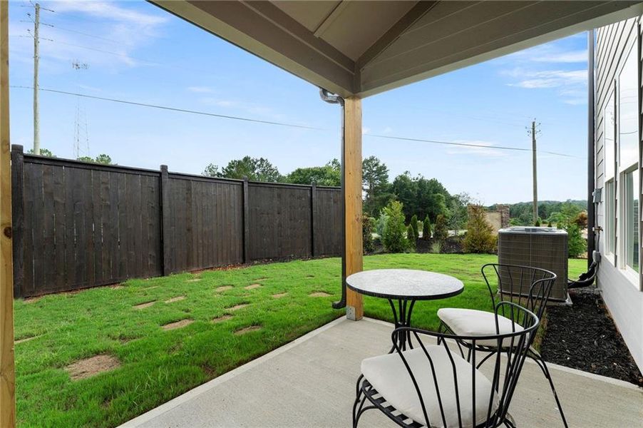 Exterior details and patio area of a home in , Cedartown (Image 41). Exterior details and patio area of a home in , Cedartown (Image 41).