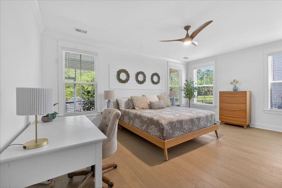 Furnished interior view inside a new home in Tidewater at Lakes of Cane Bay, Summerville (Image 14).