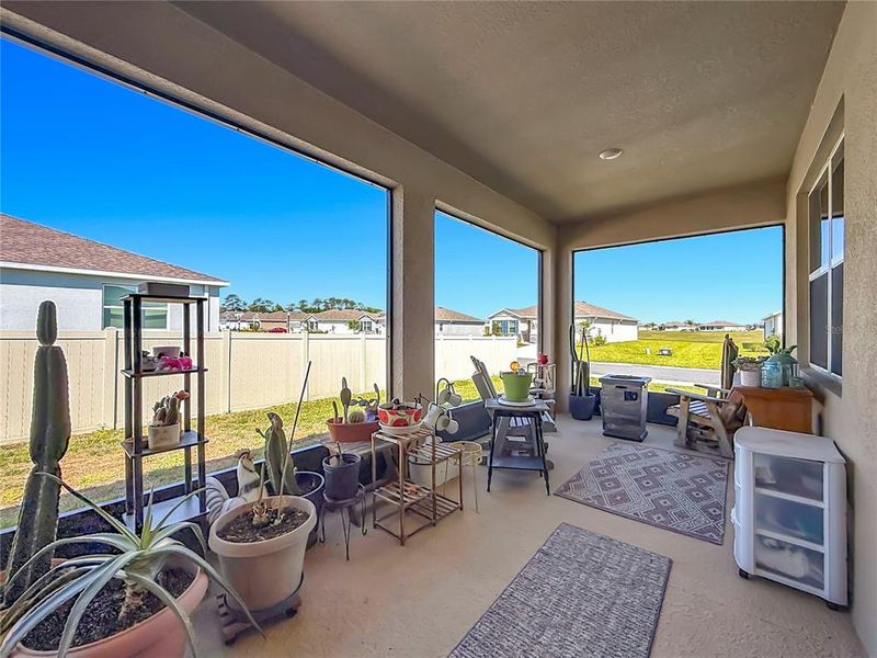 Exterior details and patio area of a home in JB Ranch, Ocala (Image 4).