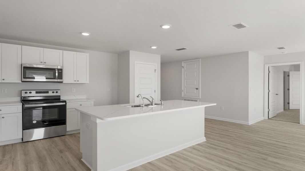 Representative furnished interior of a home built from the The Freeport by D.R. Horton in Hodges Bayou Plantation, Panama City (Image 10). Representative furnished interior of a home built from the The Freeport by D.R. Horton in Hodges Bayou Plantation, Panama City (Image 10).