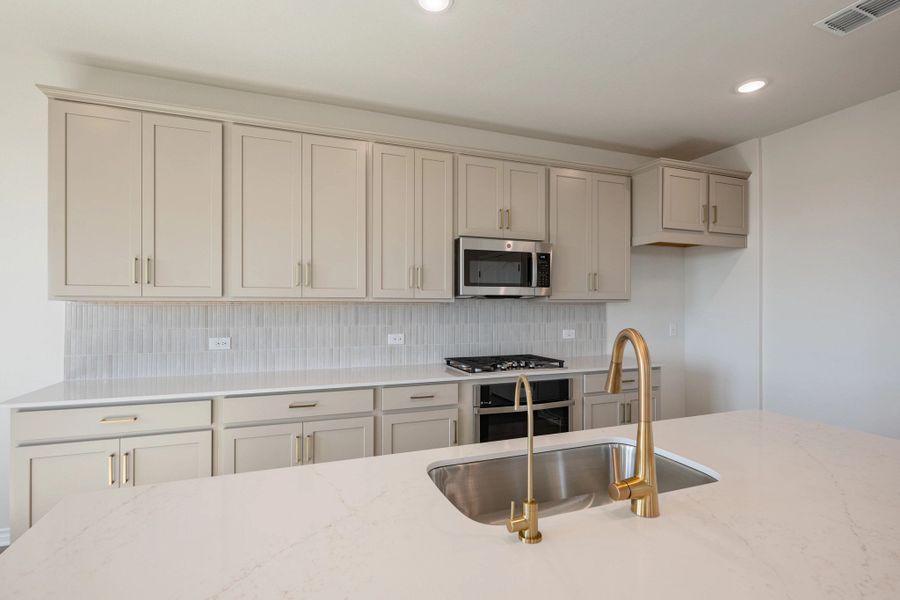 Furnished interior view inside a new home in The Homestead at Lariat, Liberty Hill (Image 8).