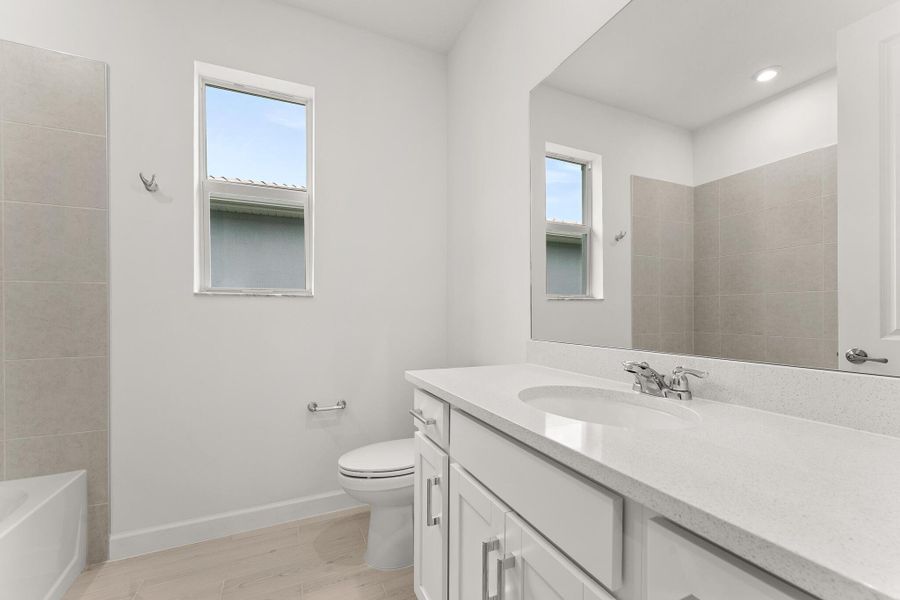 Furnished interior view inside a new home in Tradition - Telaro, Port St. Lucie (Image 4). Furnished interior view inside a new home in Tradition - Telaro, Port St. Lucie (Image 4).