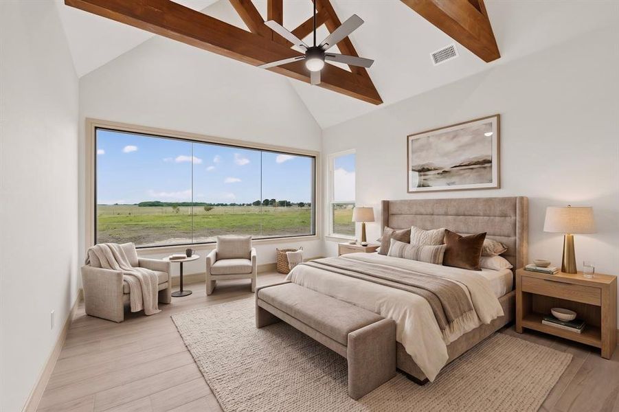 Furnished interior view inside a new home in , Celeste (Image 30).
