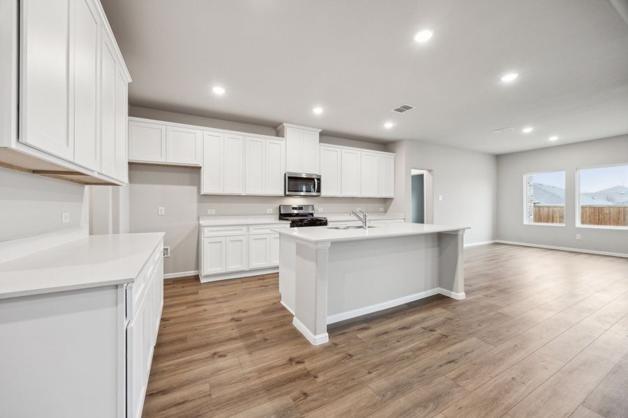 Representative furnished interior of a home built from the Enzo II by Megatel Homes in Sicily, Princeton (Image 3).