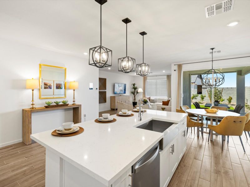 Furnished interior view inside a new home in Meritage Homes by Teravalis - Reserve Series, Buckeye (Image 4).