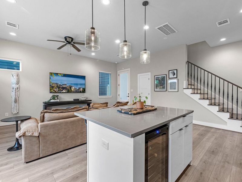 Furnished interior view inside a new home in , Houston (Image 8).