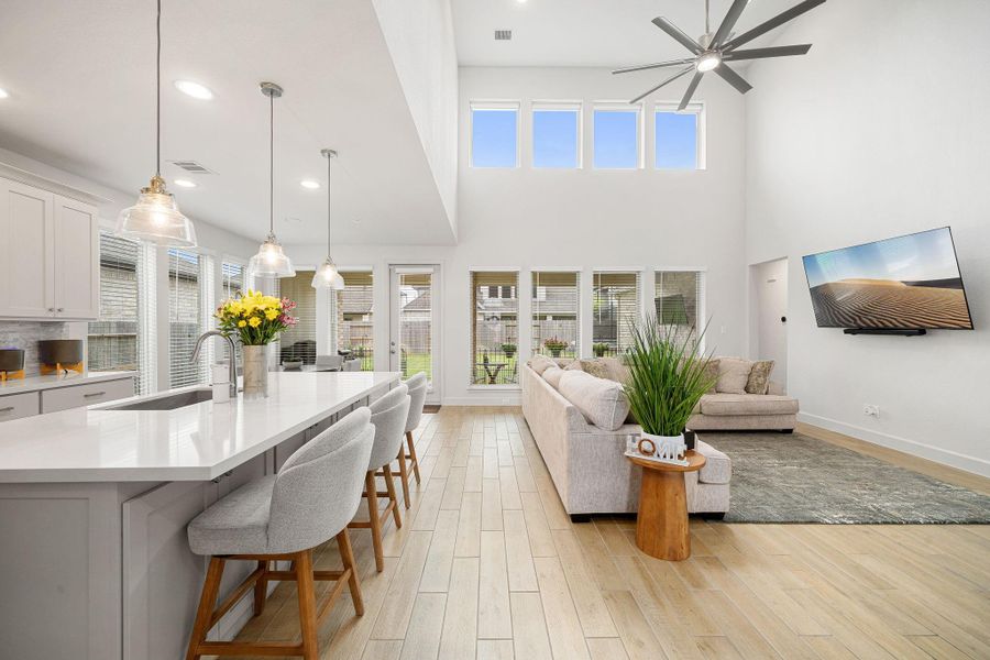Furnished interior view inside a new home in , Manvel (Image 16).