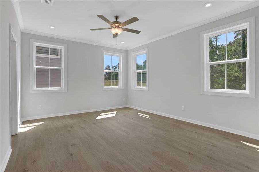 Spacious, unfurnished interior of a new home in Poppy at GreenHouse, Marietta (Image 24).