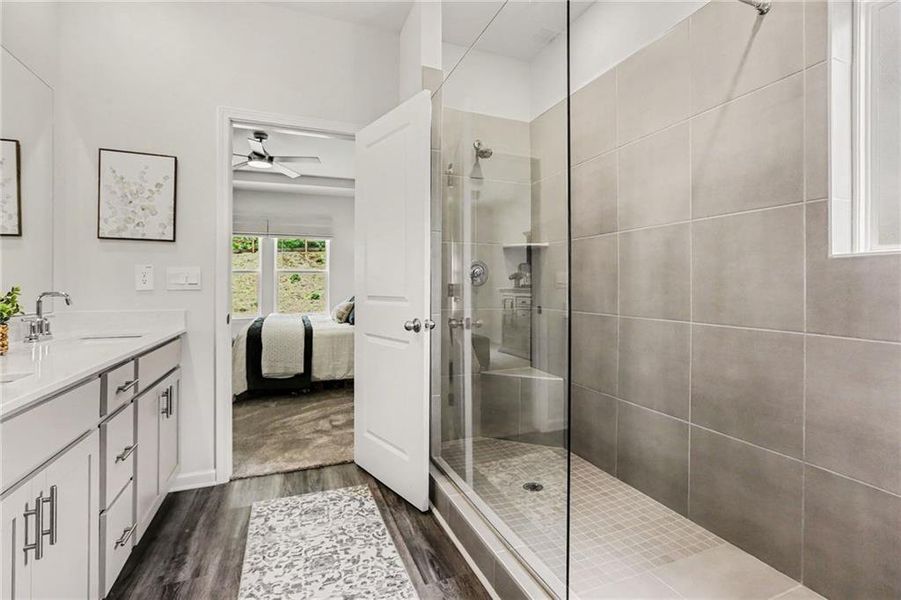 Furnished interior view inside a new home in , Canton (Image 16).