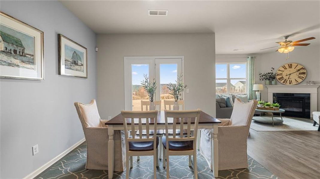 Furnished interior view inside a new home in Jackson Landing, Jefferson (Image 12).