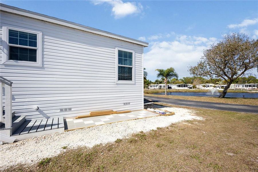 Exterior details and patio area of a home in , Englewood (Image 19). Exterior details and patio area of a home in , Englewood (Image 19).