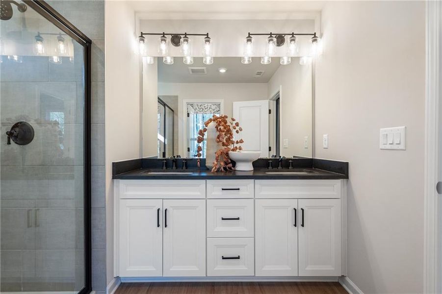 Furnished interior view inside a new home in Lake Shore, Winder (Image 5). Furnished interior view inside a new home in Lake Shore, Winder (Image 5).