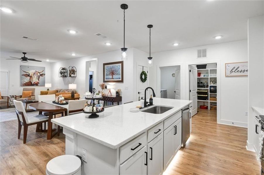 Furnished interior view inside a new home in , Cumming (Image 17).