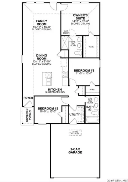 2D floor plan layout of this home in Paloma Park, Converse, TX (Image 2). 2D floor plan layout of this home in Paloma Park, Converse, TX (Image 2).