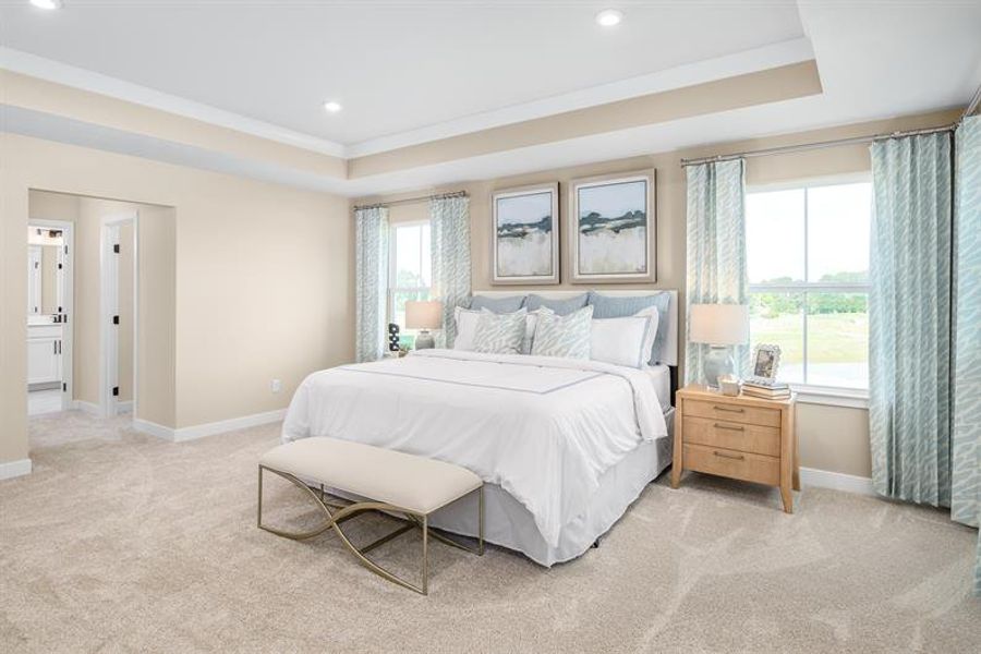 Furnished interior view inside a new home in Indigo Bay, Myrtle Beach (Image 13).