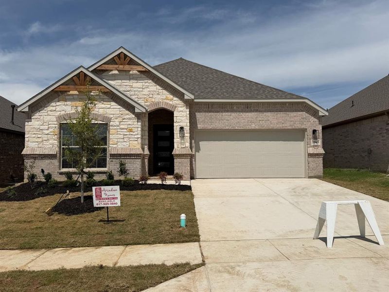 Front exterior of a new home in , Alvarado, TX, highlighting curb appeal (Image 1). Front exterior of a new home in , Alvarado, TX, highlighting curb appeal (Image 1).
