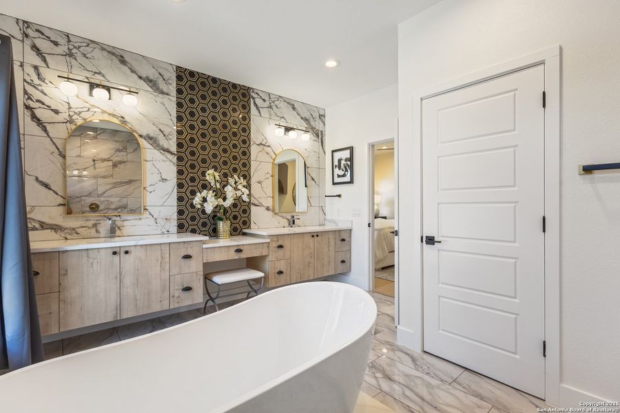 Furnished interior view inside a new home in , San Antonio (Image 38).